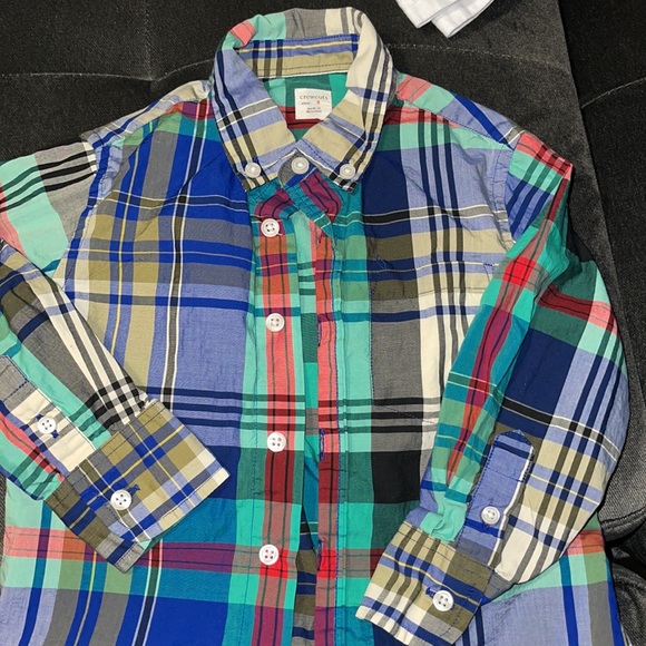 Crewcuts boys size 3 button down plaid shirt - Picture 4 of 6